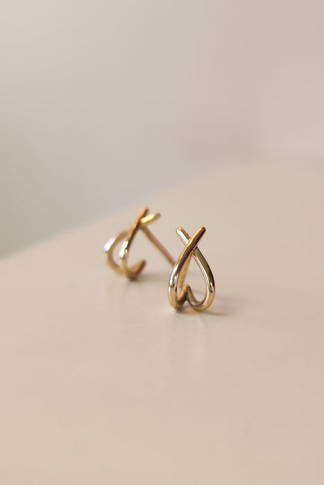 Hearts & Crosses Stud Earrings