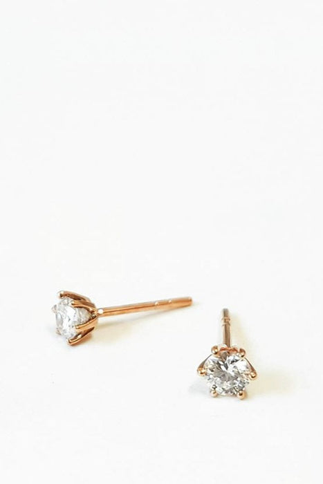 Classic Diamond Stud Earrings