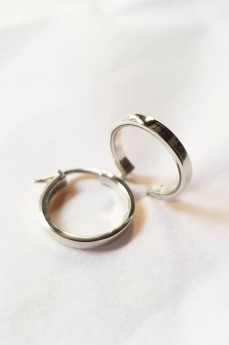 Flat Hoop Earrings