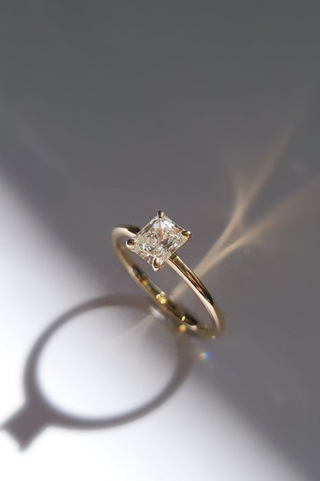 Solitaire Radiant Cut Diamond Ring