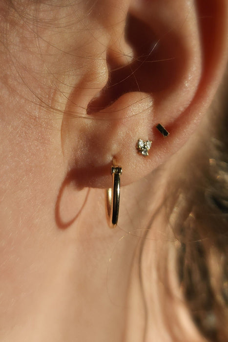 Round Hoop Earrings