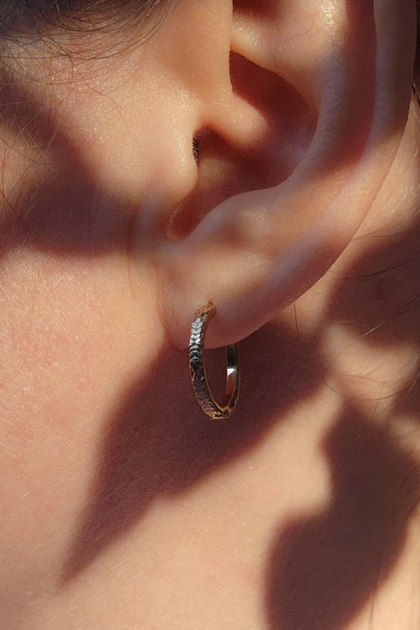 Botanical Hoop Earrings