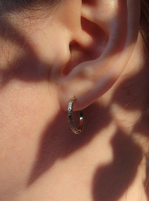 Botanical Hoop Earrings