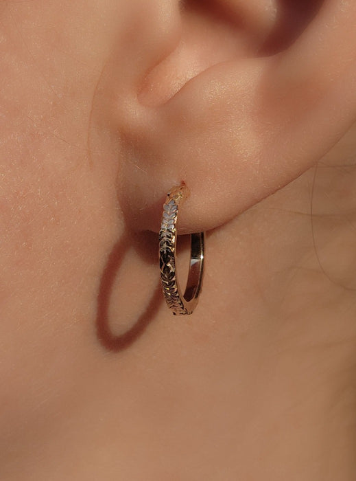 Botanical Hoop Earrings