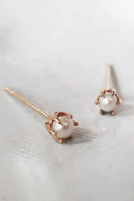 Petite Pearl Stud Earrings