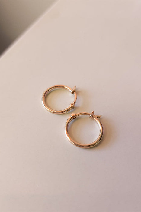 Round Hoop Earrings