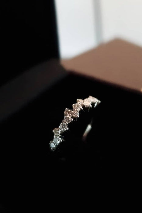Scattered White Diamonds Ring
