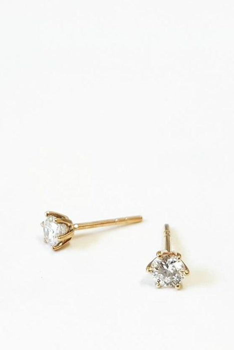 Classic Diamond Stud Earrings