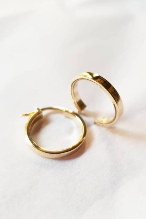 Flat Hoop Earrings