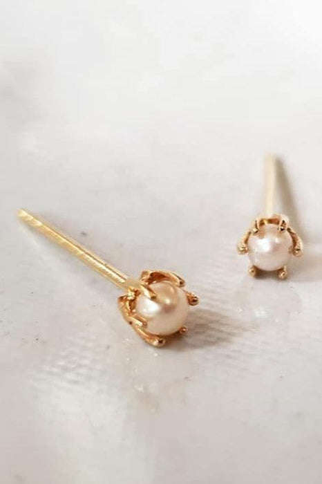 Petite Pearl Stud Earrings