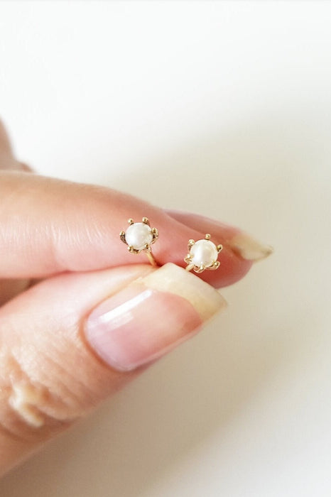 Petite Pearl Stud Earrings